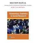 Solutions Manual for Elementary Statistics in Social Research&comma; Updated Edition&comma; 12th edition &lpar;Levin&comma; 2021&rpar;&comma; Chapter 1-13 &vert; All Chapters