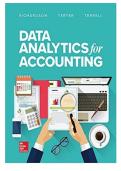  test bank of Data Analytics for Accounting&comma; 1e &lpar;Richardson&rpar;  complete newest solution A&plus;