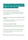 DPR LAWS AND REGULATIONS EXAMS SET 2026 PREMIUM QUESTIONS AND ANSWERS FULL SOLUTION VIEW AHEAD