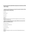 Nursing Fundamentals &lpar;NUR 205&rpar; Comprehensive Bundle Exam 2026 &vert;Galen College