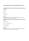 Nursing Fundamentals Exam 2 Study Guide 2026 &vert;Galen College