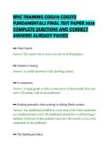 EPIC TRAINING COG170 COGITO FUNDAMENTALS FINAL TEST PAPER 2026 COMPLETE QUESTIONS AND CORRECT ANSWERS ALREADY PASSED