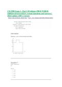 CM 2500 Exam 2 - Part 2 &lpar;Problems&rpar; PROCTORED THROUGH EXAMITY &vert; Actual Questions and Answers &vert; 2026 Update &vert; 100&percnt; Correct&period;