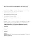 Nursing Fundamentals Exam 4 Study Guide 2026 &vert;Galen College
