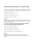 NUR 205 Nursing Fundamentals Exam 7 - Galen College of Nursing