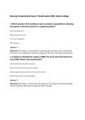 Nursing Fundamentals Exam 7 Study Guide 2026 &vert;Galen College