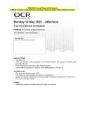 2025 OCR A Level Classical Civilisation H408&sol;23 Invention of the Barbarian Combined Test Paper & Answer Marking Guide