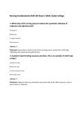 Nursing Fundamentals NUR 210 Exam 1 2026 &vert;Galen College