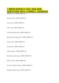 7 BREW BARISTA TEST 2025-2026 QUESTIONS WITH CORRECT ANSWERS&period;