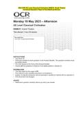 2025 OCR AS Level Classical Civilisation H008&sol;21 Greek Theatre  Combined Test Paper & Answer Marking Guide