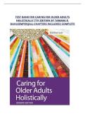 Test Bank &ndash; Caring for Older Adults Holistically 7th Edition by Tamara R&period; Dahlkemper &vert; Exam Questions & Solutions