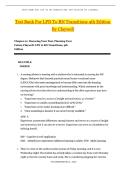 Test Bank &ndash; LPN to RN Transitions 4th Edition by Claywell &vert; Exam Questions & Solutions