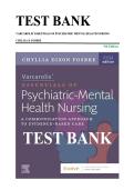 TEST BANK  VARCAROLIS&rsquo; ESSENTIALS OF PSYCHIATRIC MENTAL HEALTH NURSING  CHYLLIA D FOSBRE   5th Edition 