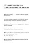CSE 110 MIDTERM REVIEW 2026  COMPLETE QUESTIONS AND SOLUTIONS