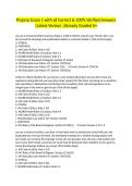 Proprac Exam 1 with all Correct & 100&percnt; Verified Answers &vert;Latest Version &vert;Already Graded A&plus;
