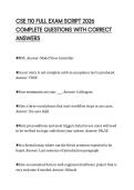 CSE 110 FULL EXAM SCRIPT 2026  COMPLETE QUESTIONS WITH CORRECT  ANSWERS 
