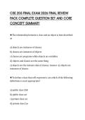 CSE 205 FINAL EXAM 2026 FINAL REVIEW  PACK COMPLETE QUESTION SET AND CORE  CONCEPT SUMMARY