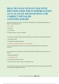 BKAT 9R EXAM NEWEST  WITH RHYTHM STRIP FOR INTERPRETATION ACTUAL EXAM 100 QUESTIONS AND CORRECT DETAILED ANSWERS