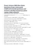 Praxis Science 5905 Blue Notes Questions Exam study guide COMPLETE EXAM Questions and Answers &lpar;Verified Answers&rpar; &lpar;Latest Update 2026&rpar; UPDATE&excl;