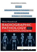 TEST BANK Radiographic Pathology for Technologists 8th Edition by Kowalczyk All Chapters 1 - 12 &sol; Full Complete