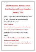 Chicago Chauffeur License Exam 2026 &vert; 200&plus; Practice Questions&comma; Answers & Rationales &vert; Pass Your Public Chauffeur Test First Try