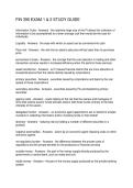 FIN 390 EXAM 1 & 2 STUDY GUIDE