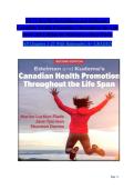 Test Bank for Edelman and Kudzma&rsquo;s Canadian Health Promotion Throughout the Life Span 2nd Edition by Marian Luctkar-Flude &mdash; Complete Chapters 1&ndash;25 with Rationales &lpar;A&plus; Graded&rpar;