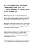 NRG 200 PHARMACOLOGY FOR HUMAN CARING NURSING FINAL PAPER 2026 COMPLETE QUESTIONS AND ANSWERS FULL SOLUTION GRADED A&plus;