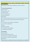 Comprehensive Study Guide &ndash; Alterations in Kidney Function and Elimination