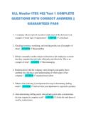 ULL Mueller ITEC 462 Test 1 COMPLETE  QUESTIONS WITH CORRECT ANSWERS &vert;&vert;  GUARANTEED PASS 