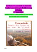 Test Bank for Essentials of Maternity&comma; Newborn and Women&rsquo;s Health Nursing 6th Edition by Susan Ricci &mdash; Complete Chapter Questions with Verified Answers & Rationales