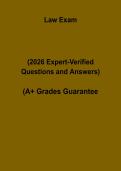 Law Exam 2026 Questions & Answers &vert; Complete Study Guide PDF