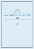 CHEM 130 &ndash; Final Exam Study Guide