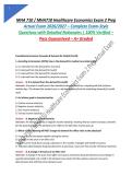 LSUS MHA 706 FINAL EXAM &ndash; PRACTICE QUESTIONS 2026 ACTUAL EXAM 200 QUESTIONS AND CORRECT ANSWERS &lpar;VERIFIED ANSWERS