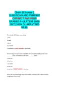 Chem 103 Exam 1 review - UW Madison &semi;CSU Chem 103 Exam 1 help&semi;Chem 103 Ceramics Exam&semi;CHEM 103 EXAM 2 QUESTIONS AND VERIFIED CORRECT ANSWERS GRADED A&plus; -LATEST 2026-2027- 100- GUARANTEED PASS&period;docx