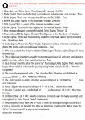 DELTA SIGMA THETA ACHIEVEMENT TEST &ndash; ORGANIZATIONAL HISTORY AND MEMBERSHIP KNOWLEDGE PRACTICE QUESTIONS