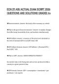 ECN 211 ASU ACTUAL EXAM SCRIPT 2026  QUESTIONS AND SOLUTIONS GRADED A&plus;