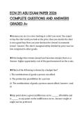 ECN 211 ASU EXAM PAPER 2026  COMPLETE QUESTIONS AND ANSWERS  GRADED A&plus;