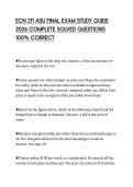ECN 211 ASU FINAL EXAM STUDY GUIDE  2026 COMPLETE SOLVED QUESTIONS  100&percnt; CORRECT 