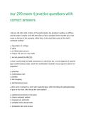 nur 290 exam 4 practice questions with correct answers