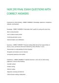 NUR 290 FINAL EXAM QUESTIONS WITH CORRECT ANSWERS