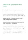 NURS 290 Exam 1 Questions With Correct Answers