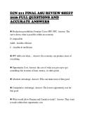 ECN 211 FINAL ASU REVIEW SHEET  2026 FULL QUESTIONS AND  ACCURATE ANSWERS 