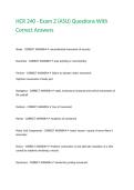 HCR 240 - Exam 2 &lpar;ASU&rpar; Questions With Correct Answers