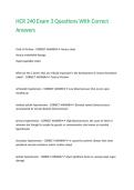 HCR 240 Exam 3 Questions With Correct Answers