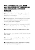 ECN 211 FINAL ASU TEST BANK  2026 COMPREHENSIVE QUESTIONS  AND ACCURATE SOLUTIONS  VERIFIED 