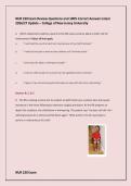 NUR 230 Exam Review Questions and 100&percnt; Correct Answers latest 2026&sol;27 Update &ndash; College of New Jersey