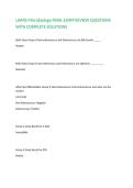 UAMS-Microbiology-FINAL EXAM REVIEW QUESTIONS WITH COMPLETE SOLUTIONS