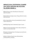 NRNP6675 EXAM 3 PROFESSIONAL EXAMPREP 2026 TESTED QUESTIONS AND SOLUTIONS FULL REVIEW GRADED A&plus;