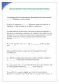 Business Statistics Exam 3 with precise detailed solutions